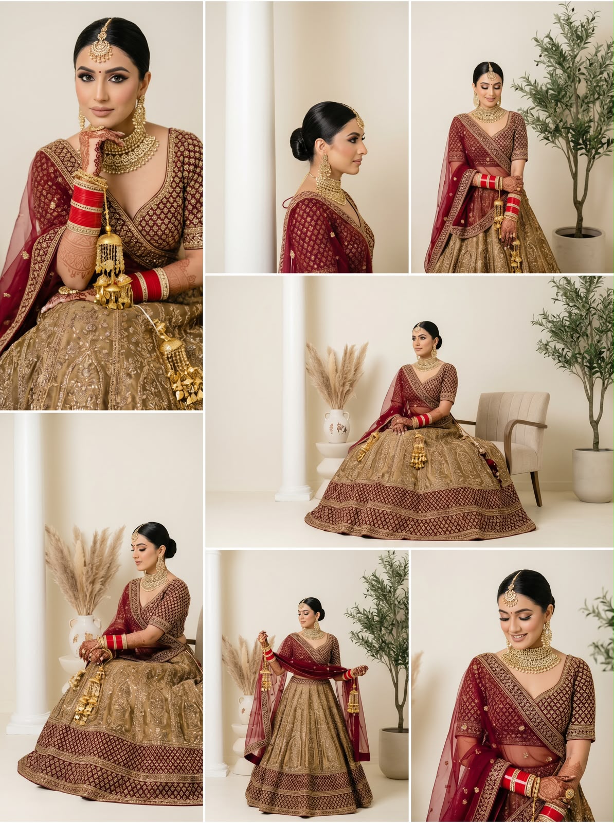 Luxury bridal editorial portrait collection